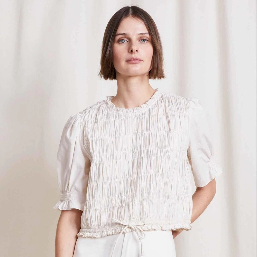 Apiece Apart - Ave Smocked Top - Sz. Small